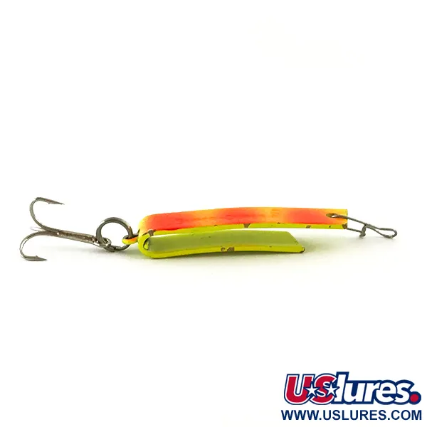 Vintage  South Bend Super-Duper 503 UV, 1/8oz Yellow / Red fishing spoon #6282