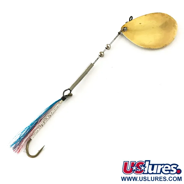 Vintage Worth 4, 1/8oz Brass spinning lure #6285