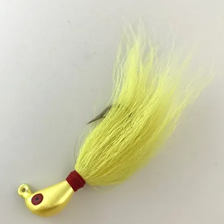 Vintage Northland Sting'r Bucktail Jig UV, 1/2oz Yellow / Red fishing #6289