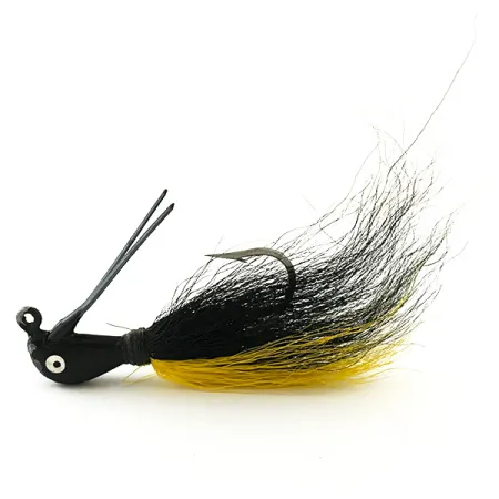 Vintage Northland Sting'r Bucktail Jig , 2/5oz Black / Yellow fishing #6290