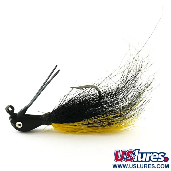 Vintage   Northland Sting'r Bucktail Jig , 2/5oz Black / Yellow fishing #6290