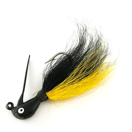 Vintage Northland Sting'r Bucktail Jig , 2/5oz Black / Yellow fishing #6290