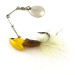 Vintage   Johnson Beetle Spin, 2/5oz Nickel / Yellow / White fishing #6292