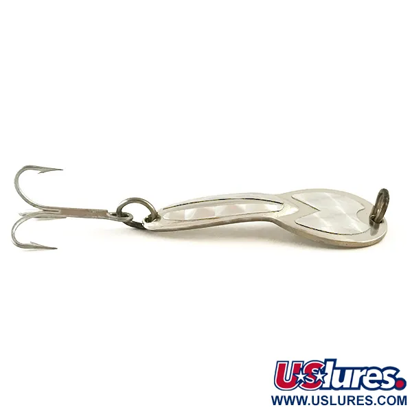 Vintage   Loco 2 Glen Evans, 1/4oz Nickel fishing spoon #6300