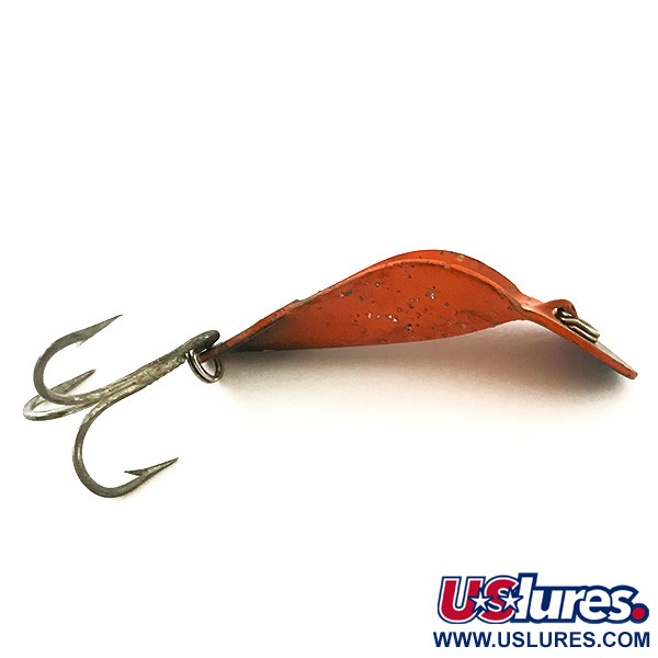 Vintage   Buck Perry Spoonplug, 3/16oz Orange / Black fishing spoon #6301