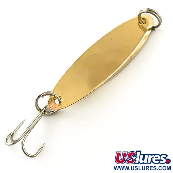 Vintage Acme Kastmaster , 1/4oz Gold fishing spoon #6317