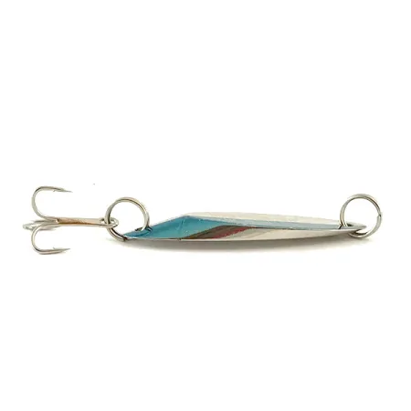 Vintage Acme Kastmaster , 1/4oz Nickel / Blue fishing spoon #6318
