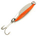 Vintage  Acme Kastmaster UV, 3/8oz Nickel / Orange fishing spoon #6320