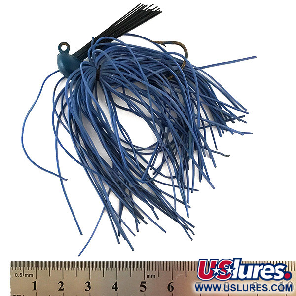 Vintage  Unknown Bass Jig, 1/3oz Blue fishing #6324