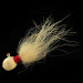 Vintage  Unknown Bucktail Jig, 1/2oz White / Red fishing #6325