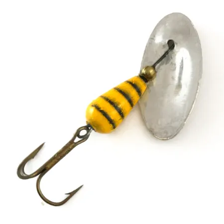 Vintage Panther Martin 6, 3/16oz Nickel / Yellow / Black spinning lure #6329