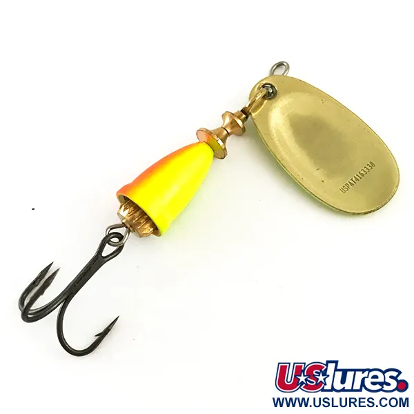 Blue Fox Super Vibrax 2 UV, 3/16oz Fluorescent Yellow spinning lure #6339