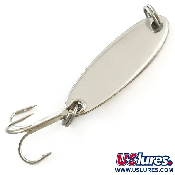 Vintage Acme Kastmaster , 3/32oz Nickel / Green fishing spoon #6341