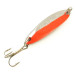 Vintage  Acme Kastmaster UV, 1/8oz Nickel / Orange fishing spoon #6346