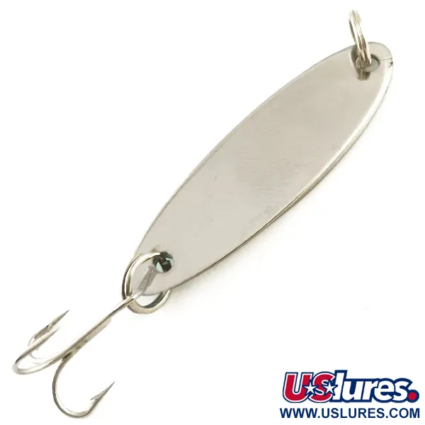 Vintage Acme Kastmaster, 1/4oz Nickel / Green fishing spoon #6348