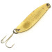 Vintage  Luhr Jensen Krocodile Die #3 UV, 1/3oz Hammered Brass / Orange fishing spoon #6349