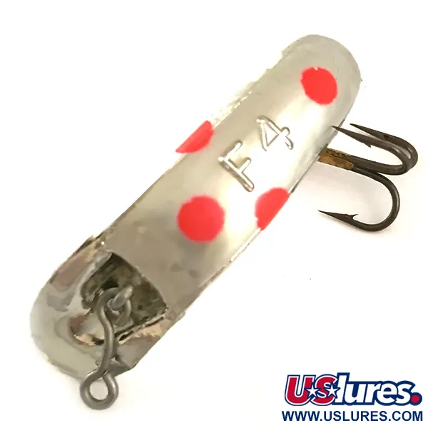  Yakima Bait FlatFish F4 UV, 1/16oz Silver / Red fishing lure #6360