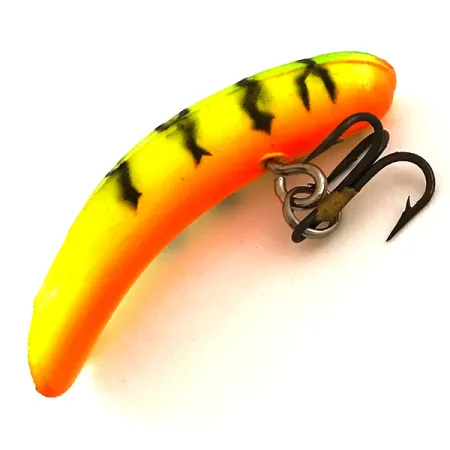 Yakima Bait FlatFish F4 UV, 3/64oz Fire Tiger fishing lure #6751