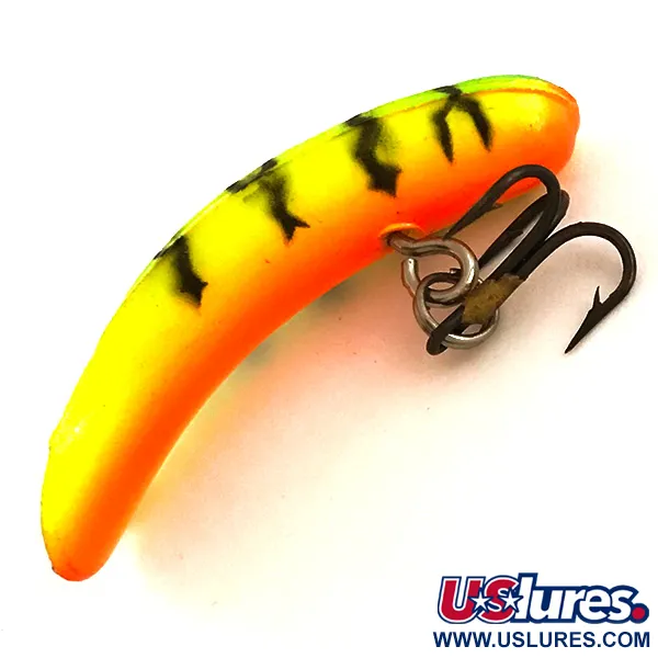  Yakima Bait FlatFish F4 UV, 1/16oz Fire Tiger fishing lure #6361