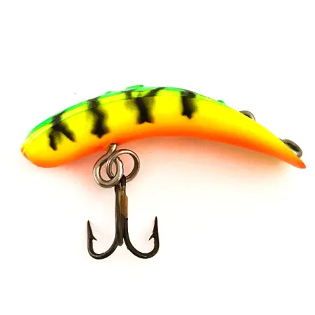 Yakima Bait FlatFish F4 UV, 3/64oz Fire Tiger fishing lure #6751