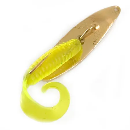 Vintage Mepps Timber Doodle 00, 1/8oz Gold fishing spoon #6363