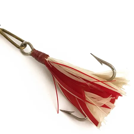 Vintage G.M. Skinner Willow leaf spoon, 1oz Copper / Red spinning lure #6370