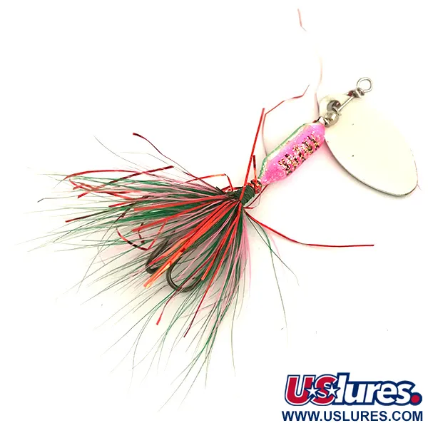  Yakima Bait Worden’s Original Rooster Tail, 3/32oz Rainbow spinning lure #6371