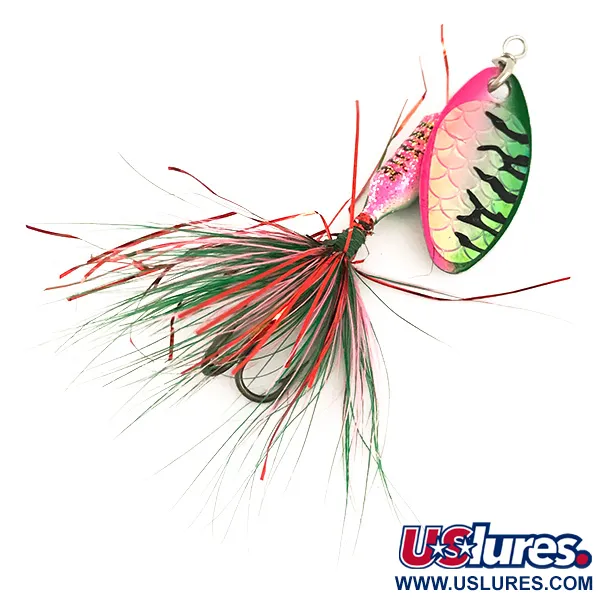  Yakima Bait Worden’s Original Rooster Tail, 3/32oz Rainbow spinning lure #6371