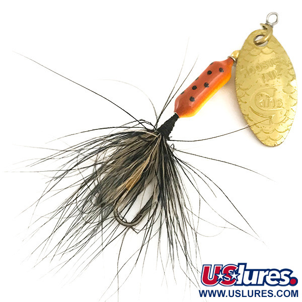  Yakima Bait Worden’s Original Rooster Tail, 1/16oz Gold / Brown Trout spinning lure #6372