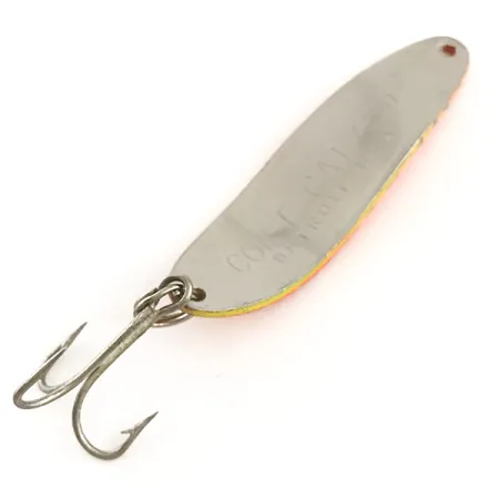 Vintage Eppinger Dardevle Cop-E-Cat 7300 UV, 1/3oz Yellow / Orange / Nickel fishing spoon #6377