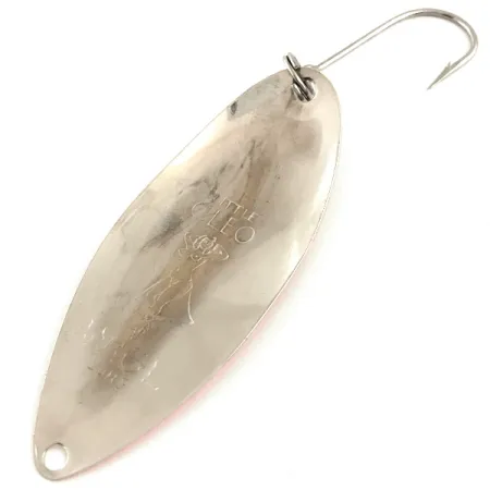 Vintage Seneca Little Cleo (Hula Girl) trolling spoon, 3/16oz Nickel / Orange fishing spoon #6381