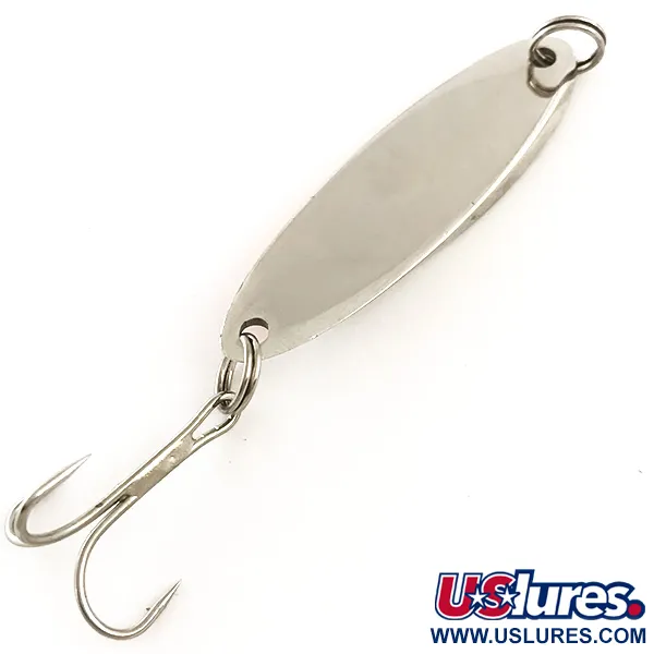 Vintage  Acme Kastmaster UV, 3/8oz Nickel / Orange fishing spoon #6392