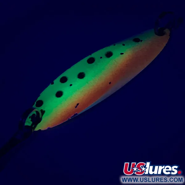 Vintage Acme Kastmaster , 3/8oz Fire Tiger fishing spoon #6394