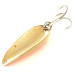 Vintage  Wonder Fishing Wonderlure, 1/4oz Hammered Gold / Orange fishing spoon #6397