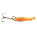 Vintage  Wonder Fishing Wonderlure, 1/4oz Hammered Gold / Orange fishing spoon #6397