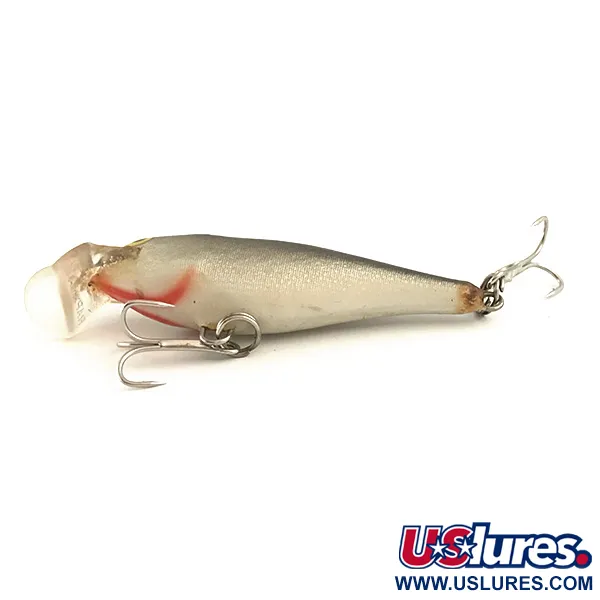 Vintage Rapala Shallow Shad Rap, 3/16oz Silver fishing lure #6414