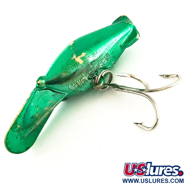 Vintage   Luhr Jensen Hot Shot 30, 3/16oz Green Metallic fishing lure #6415