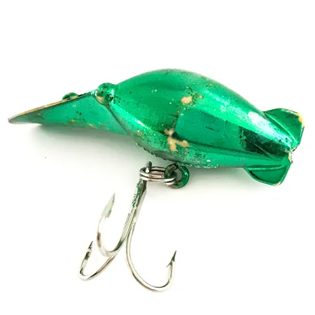 Vintage Luhr Jensen Hot Shot 30, 3/16oz Green Metallic fishing lure #6415
