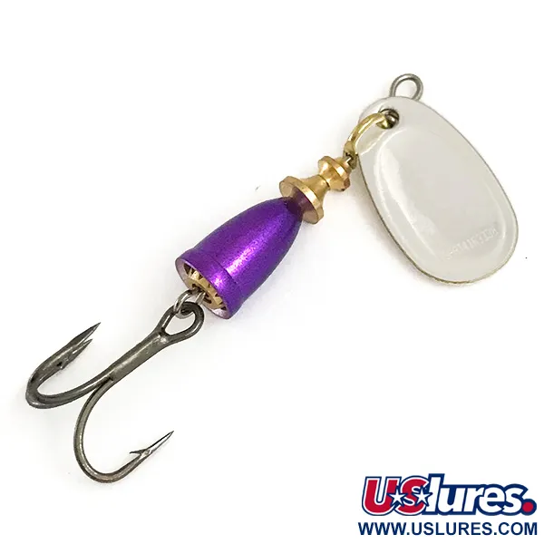 Blue Fox Super Vibrax 1, 1/8oz Silver / purple spinning lure #6424