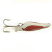 Vintage  Acme K.O. Wobbler, 1/2oz Red / White / Nickel fishing spoon #6425