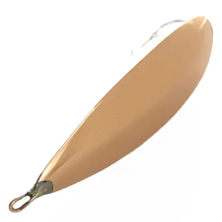 Vintage Weedless Johnson Silver Minnow, 1oz Copper / Silver fishing spoon #6432