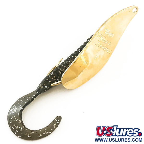 Vintage   Mepps Timber Doodle 1, 2/5oz Gold / Black fishing spoon #6441
