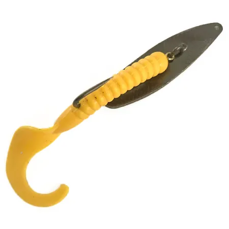 Mepps Timber Doodle 0, 1/4oz Black / Yellow fishing spoon #6442