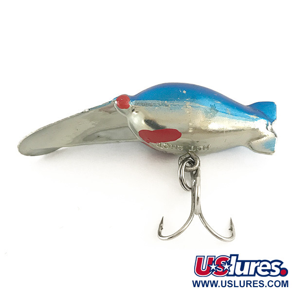 Vintage Luhr Jensen Hot Shot 3, 3/16oz Silver / Blue fishing lure #6443