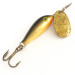 Vintage   Blue Fox Vibrax Minnow Spin 1, 1/8oz Gold fishing lure #6446