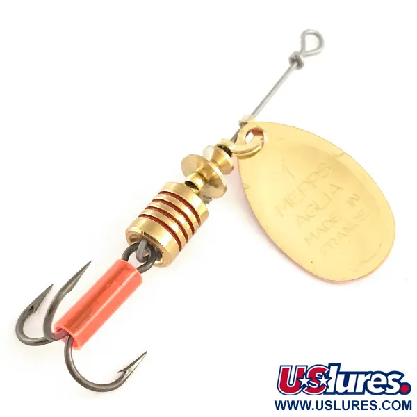 Vintage   Mepps Aglia 1 Fluo UV, 1/8oz Fluorescent Pink spinning lure #6455