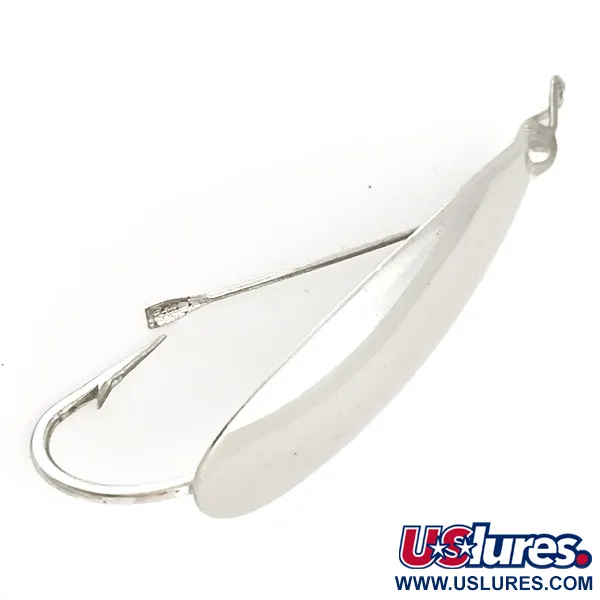 Vintage   Weedless Johnson Silver Minnow, 1/3oz Silver fishing spoon #6458