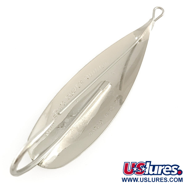 Vintage    Weedless Johnson Silver Minnow, 1/2oz Silver fishing spoon #6460