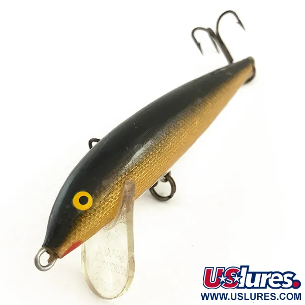Vintage Rapala Countdown, 2/5oz Gold fishing lure #6470