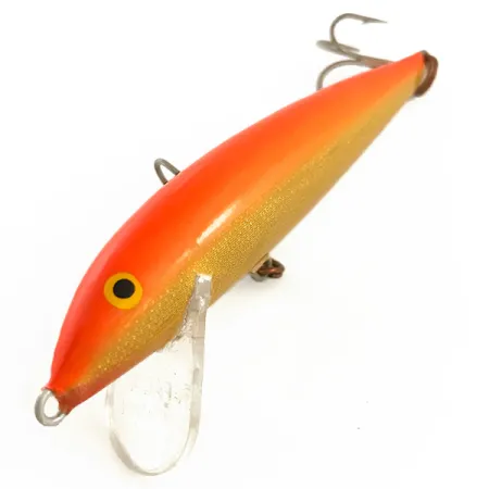 Vintage Rapala Countdown UV, 2/5oz Orange / Gold fishing lure #6471